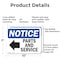 Signmission Parts And Service (Left Arrow), 10 in W x Rectangle, Aluminum OS-2PACK-NS-A-710-L-17135 - alternate 5